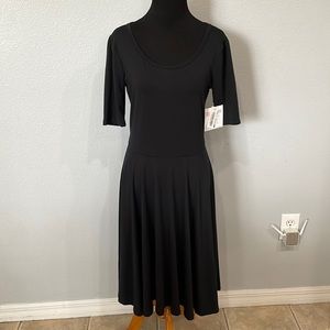 LulaRoe Black Midi Dress Size M